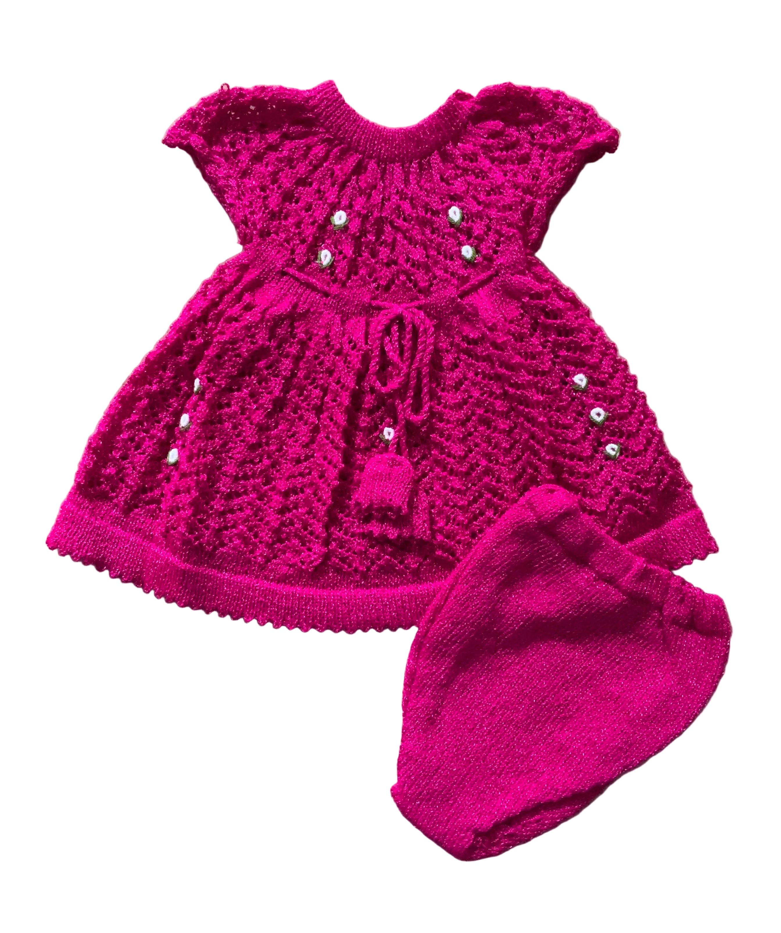 0-6 Months Baby Girl Dress - Cherry