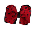 Big Hair Bow - Black base w Lady bug