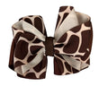 Big Hair Bow - Giraffe