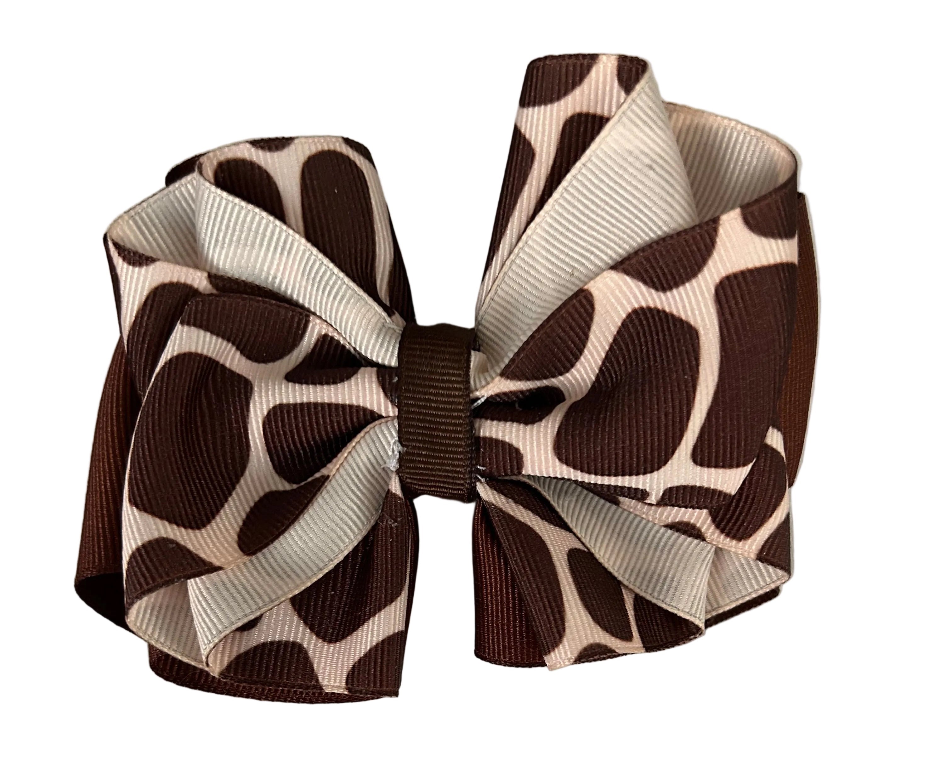 Big Hair Bow - Giraffe