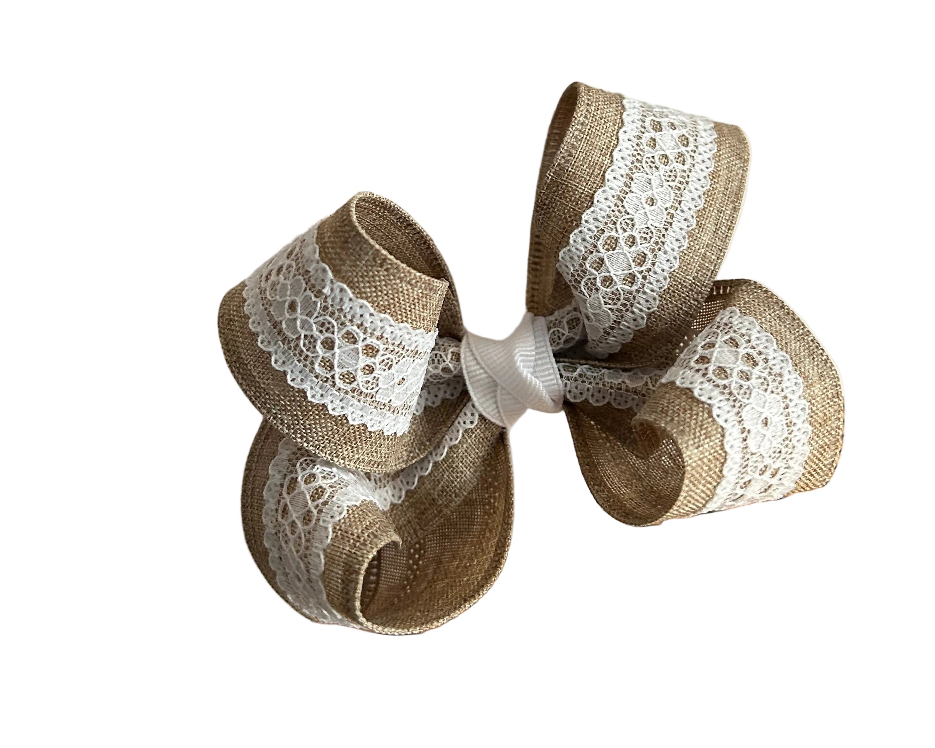 Burlap - Boutique Hair Bow
